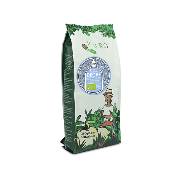 Coffee Puro Fairtrade decaf ground 250g