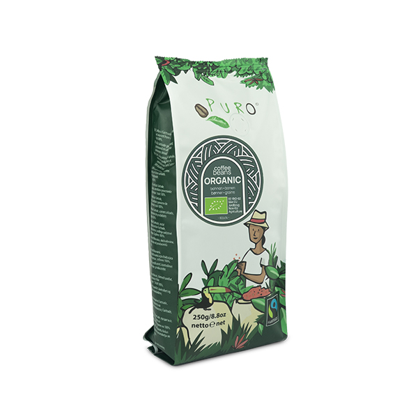 Coffee Puro Fairtrade organic beans 250g