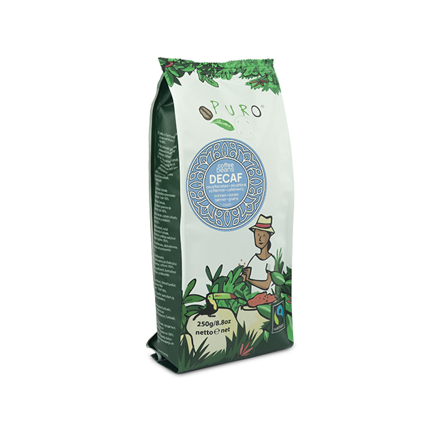 Coffee Puro Fairtrade decaf beans 250g