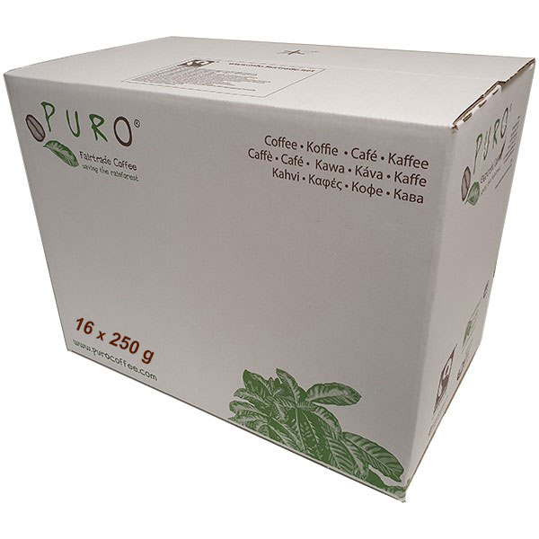 Coffee Puro Fairtrade decaf beans 250g