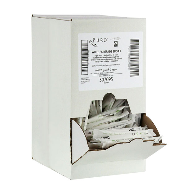 Sugar sticks Puro F/T white 500x5g