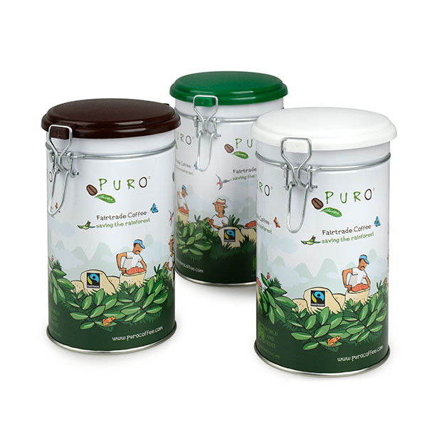 Gift pack Puro F/T ground 4x250g + can