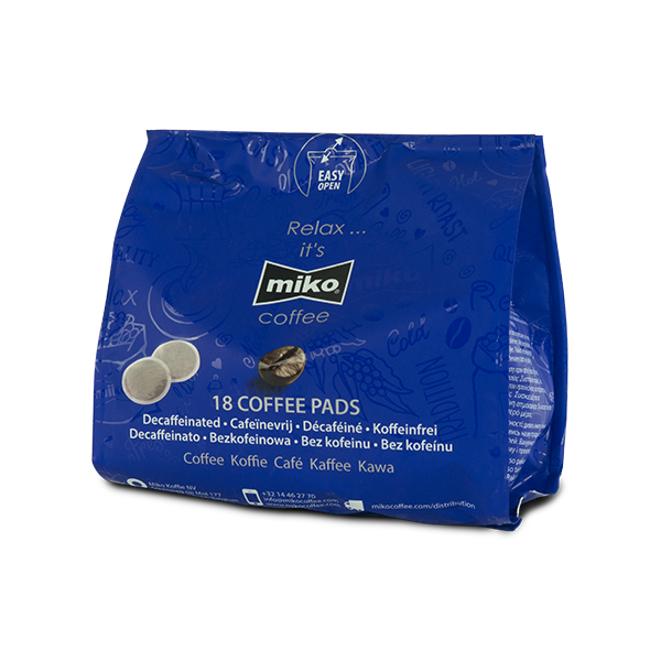 Pads Miko decaffeinated 18pc/pack