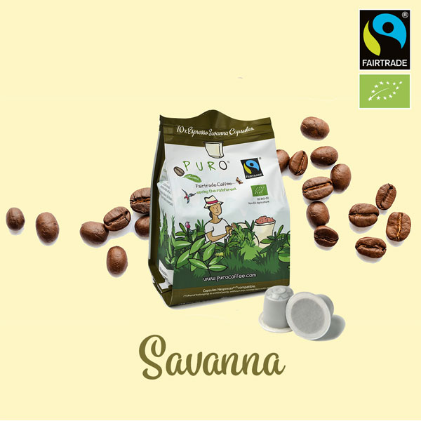 Caps Puro F/T org savanna 10x Nespresso