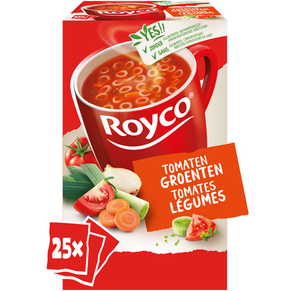 SOUP ROYCO CLASSIC TOMATO-VEGETABLE 25X