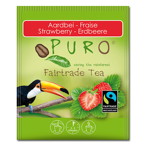 TEA PURO F/T STRAWBERRY 25X2g