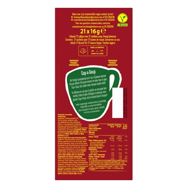 Cup-a-Soup Pittige Tomaat 21x