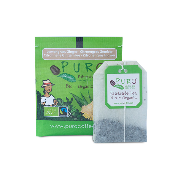 TEA PURO F/T ORG LEMONGR GINGER 25X1,5G