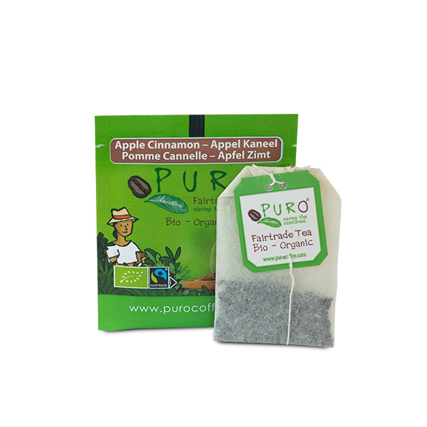 TEA PURO F/T ORG APPLE-CINNAMON 25X1,5G