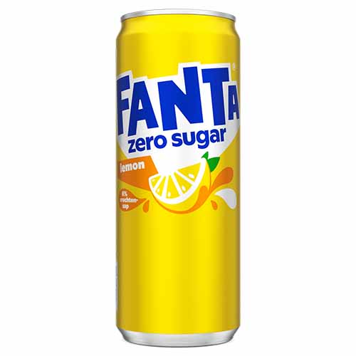 Fanta Lemon No Sugar Sleekcan