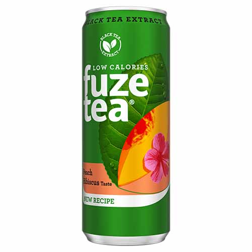 Fuze tea Peach Hibiscus Sleekcan