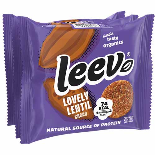 Leev bio LINZEN WAFELS cacao twopack glu