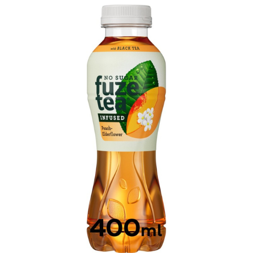 Fuze Tea Peach Elderflower Zero petfles